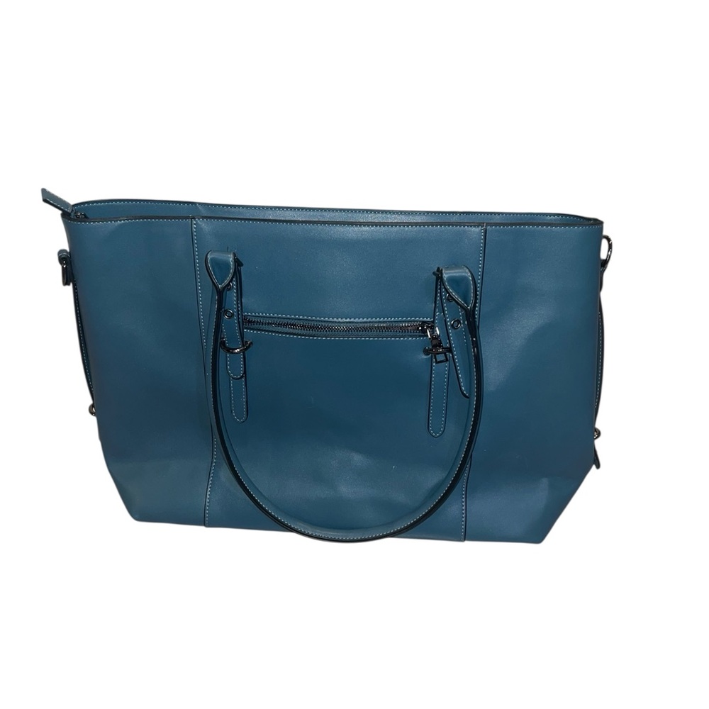 Mosiso Teal Green/Blue Tote Bag with shoulder strap‎